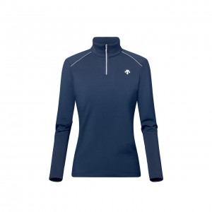 Descente Shoulder Trim T-neck T-neck Damen | HKPAM4236